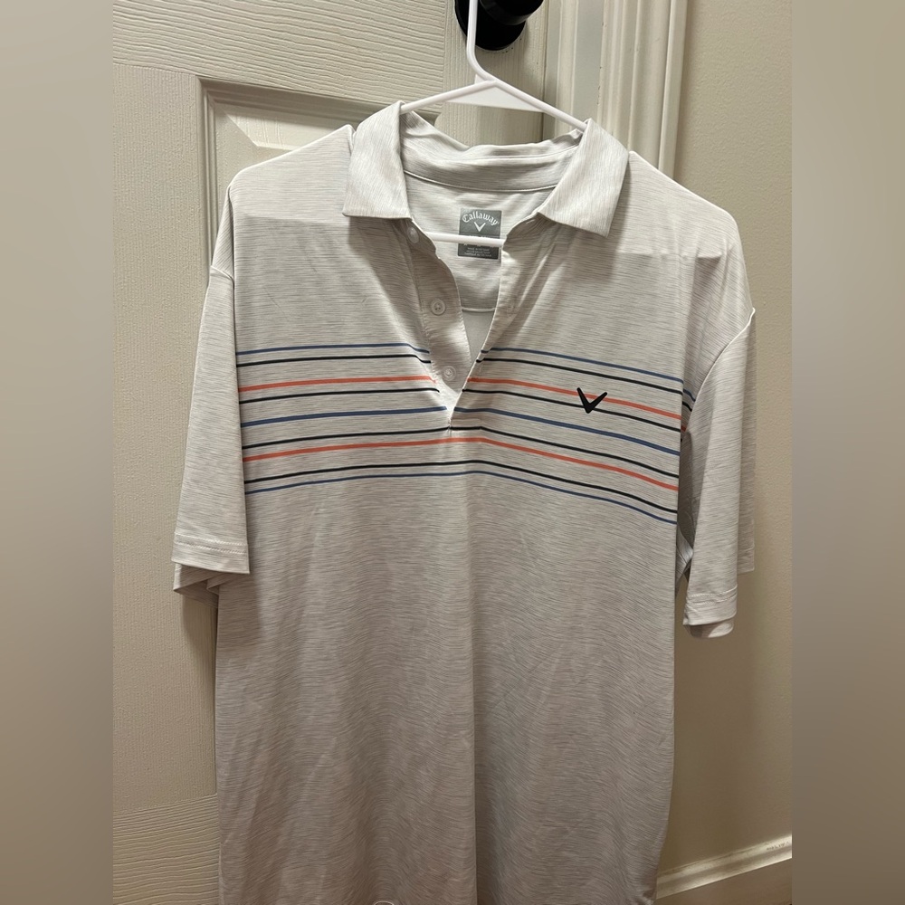 Callaway Opti-Dri Polo in Light Gray